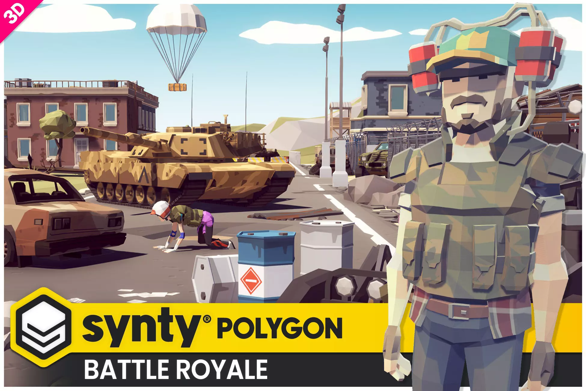 POLYGON - Battle Royale Pack - Art by Synty